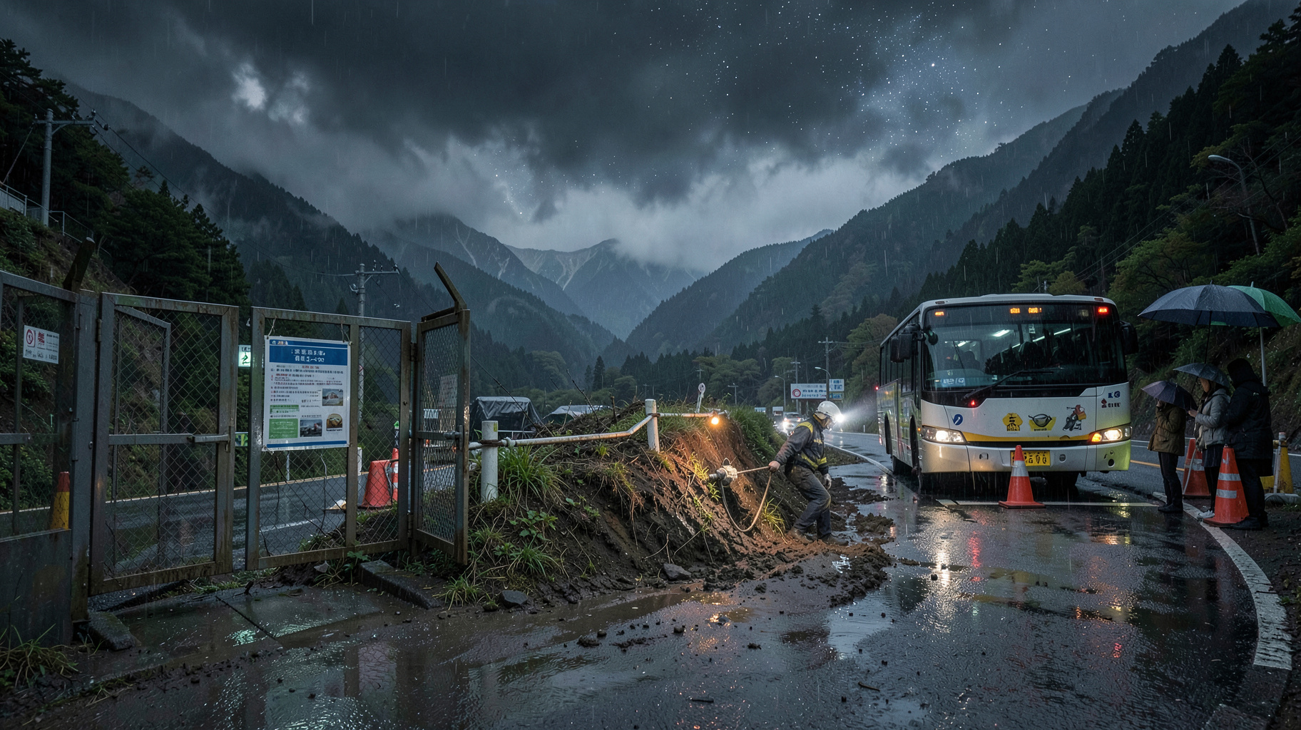 大雨で駒ヶ岳ロープウェイ運休、安全確認が問う山岳輸送の危機管理と事業継続の実務